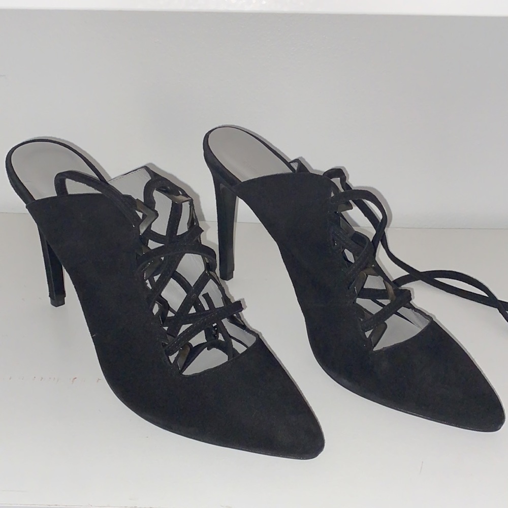 Black Suede Pumps Preen by Thornton Bregazzi